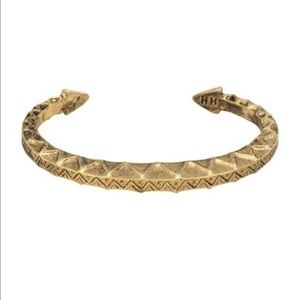 House of Harlow 1960 Zig Zag Tribal Cuff in Gold